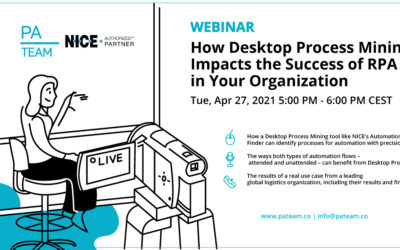 PAteam Webinar – Desktop Process Mining & RPA Success