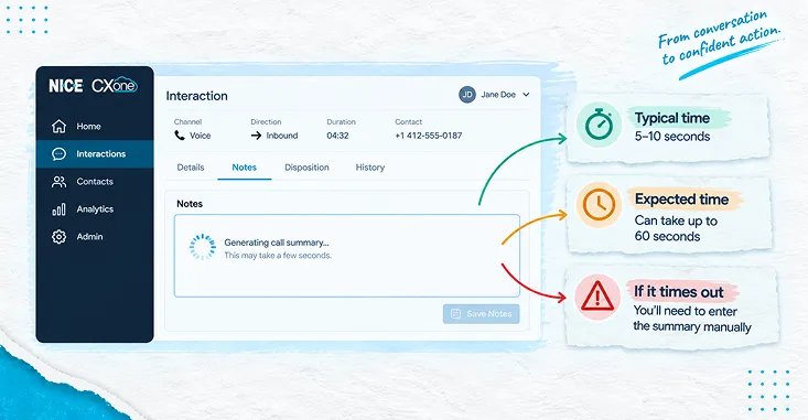 Annotated Screenshot Of The Cxone Notes