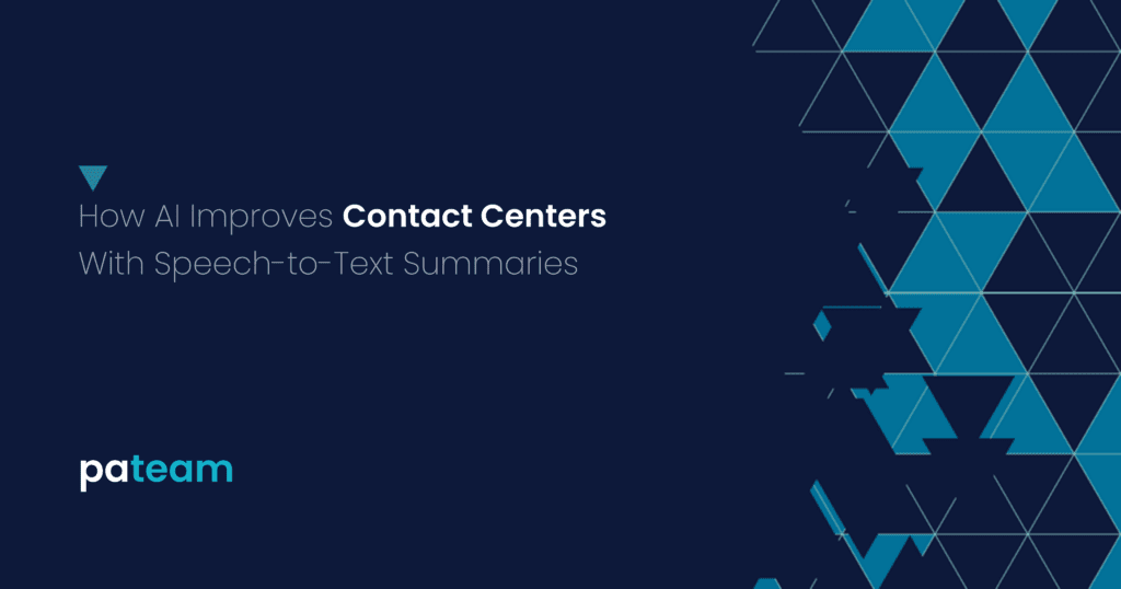 How AI improves Contact Centers With Speech-to-Text summaries